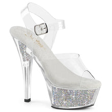Carregar imagem no visualizador da galeria, Tacones Pleaser KISS-208RSI Transparente Plata