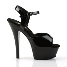 Cargar imagen en el visor de la galería, Tacones Pleaser KISS-209 Negro Charol