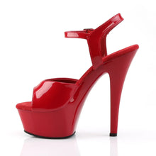 Cargar imagen en el visor de la galería, Tacones Pleaser KISS-209 Rojo Charol