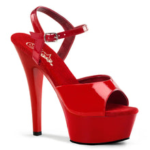Cargar imagen en el visor de la galería, Tacones Pleaser KISS-209 Rojo Charol
