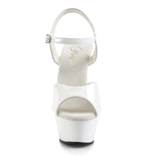 Cargar imagen en el visor de la galería, Tacones Pleaser KISS-209 Blanco Charol
