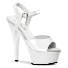 Cargar imagen en el visor de la galería, Tacones Pleaser KISS-209 Blanco Charol