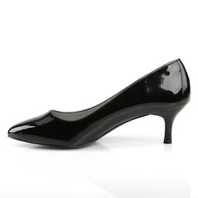 Cargar imagen en el visor de la galería, Tacones Pleaser Pink Label KITTEN-01 Negro Charol