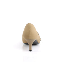 Cargar imagen en el visor de la galería, Tacones Pleaser Pink Label KITTEN-03 Taupe Nubuck