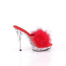 Carregar imagem no visualizador da galeria, Tacones Fabulicious LIP-101-8 Rojo Satin Fur