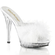 Carregar imagem no visualizador da galeria, Tacones Fabulicious LIP-101-8 Blanco Satin Fur