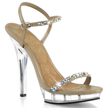 Carregar imagem no visualizador da galeria, Tacones Fabulicious LIP-131 Taupe Pu Transparente