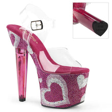 Carregar imagem no visualizador da galeria, Tacones Pleaser LOVESICK-708HEART Transparente H. Rosa