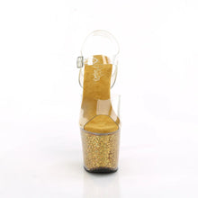 Cargar imagen en el visor de la galería, Tacones Pleaser LOVESICK-708SG Transparente Dorado Iridescent