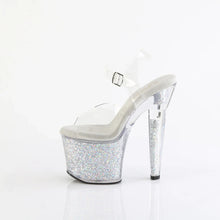 Load image into Gallery viewer, Tacones Pleaser LOVESICK-708SG Transparente Plata Iridescent