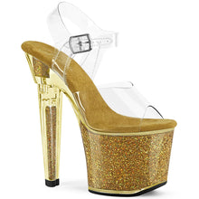 Cargar imagen en el visor de la galería, Tacones Pleaser LOVESICK-708SG Transparente Dorado Iridescent