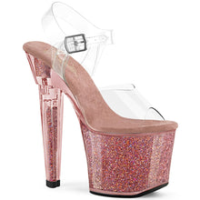 Carregar imagem no visualizador da galeria, Tacones Pleaser LOVESICK-708SG Transparente Rosa Iridescent