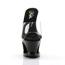 Load image into Gallery viewer, Tacones Pleaser MOON-701HRS Transparente Negro Rojo