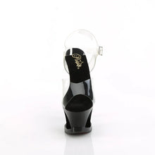 Cargar imagen en el visor de la galería, Tacones Pleaser MOON-708DIA Transparente Negro