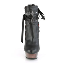 Carregar imagem no visualizador da galeria, Botas Demonia MUERTO-1030 Negro Faux Leather/Pewter Chrome