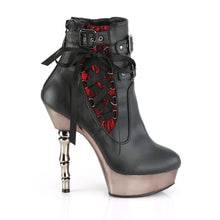 Carregar imagem no visualizador da galeria, Botas Demonia MUERTO-1030 Negro Faux Leather/Pewter Chrome