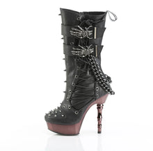 Cargar imagen en el visor de la galería, Botas Demonia MUERTO-159 Negro Piel vegana/Pewter Chrome