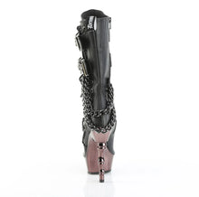 Cargar imagen en el visor de la galería, Botas Demonia MUERTO-159 Negro Piel vegana/Pewter Chrome