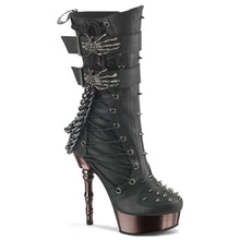 Cargar imagen en el visor de la galería, Botas Demonia MUERTO-159 Negro Piel vegana/Pewter Chrome