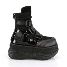 Load image into Gallery viewer, Zapatos con plataforma Demonia NEPTUNE-126 Negro Piel vegana-Fishnet Fabric-Pat