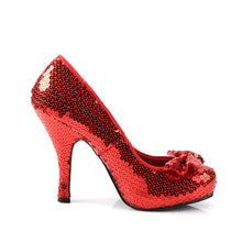 Cargar imagen en el visor de la galería, Tacones Funtasma OZ-06 Rojo Sequins