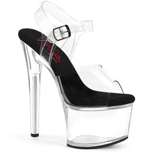 Cargar imagen en el visor de la galería, Tacones Pleaser PASSION-708 Transparente Negro