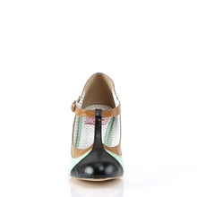 Carregar imagem no visualizador da galeria, Tacones Pin Up Couture PEACH-03 Mint Piel Sintética