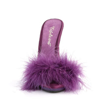 Cargar imagen en el visor de la galería, Tacones Fabulicious POISE-501F Morado Satin Marabou