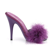 Cargar imagen en el visor de la galería, Tacones Fabulicious POISE-501F Morado Satin Marabou