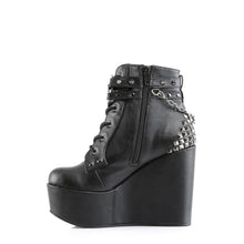 Load image into Gallery viewer, Botines Demonia POISON-101 Negro Piel vegana