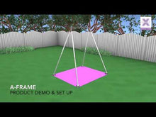 Cargar y reproducir el video en el visor de la galería, X-POLE A-FRAME · Estructura Aérea Portátil para Aro, Telas y X-FLY