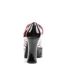Load image into Gallery viewer, Tacones Funtasma QUEEN-55 Negro Blanco Rojo