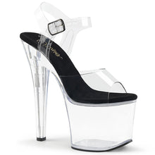 Carregar imagem no visualizador da galeria, Tacones Pleaser RADIANT-708 Transparente Negro