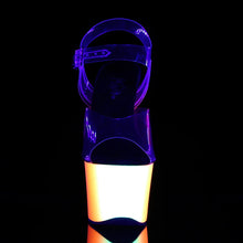 Carregar imagem no visualizador da galeria, Tacones Pleaser RAINBOW-308UV Transparente Neon