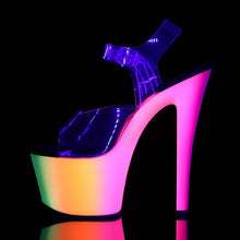 Carregar imagem no visualizador da galeria, Tacones Pleaser RAINBOW-308UV Transparente Neon