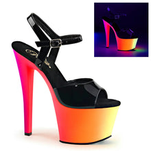 Carregar imagem no visualizador da galeria, Tacones Pleaser RAINBOW-309UV Negro Charol Neon