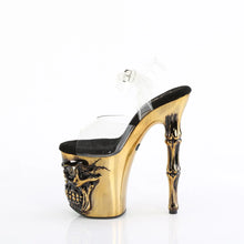 Carregar imagem no visualizador da galeria, Tacones Pleaser RAPTURE-808-LT Transparente Satin Brass