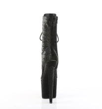 Load image into Gallery viewer, Tacones Pleaser RAZZLE-1040WR Negro Reptile Print