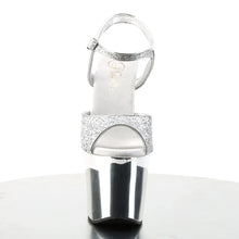 Cargar imagen en el visor de la galería, Tacones Pleaser REVOLVER-709G Plata Gltr Cromo