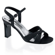 Cargar imagen en el visor de la galería, Tacones Fabulicious ROMANCE-313 Negro Satin Pu