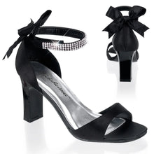 Cargar imagen en el visor de la galería, Tacones Pleaser Pink Label ROMANCE-372 Negro Satin