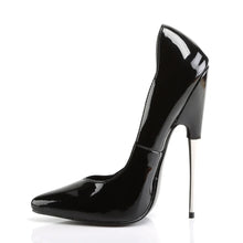Cargar imagen en el visor de la galería, Tacones Devious SCREAM-01 Negro Charol