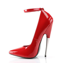 Cargar imagen en el visor de la galería, Tacones Devious SCREAM-12 Rojo Charol