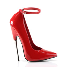 Cargar imagen en el visor de la galería, Tacones Devious SCREAM-12 Rojo Charol