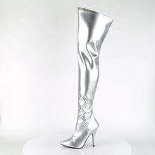 Cargar imagen en el visor de la galería, Tacones Pleaser SEDUCE-3000 Plata Str Piel