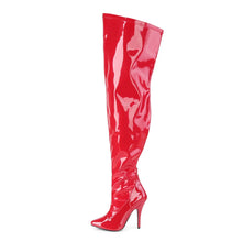 Cargar imagen en el visor de la galería, Botas Pleaser Pink Label SEDUCE-3000WC Rojo Str. Charol