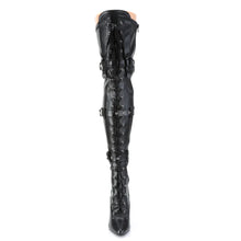 Cargar imagen en el visor de la galería, Tacones Pleaser SEDUCE-3028 Negro Str Piel