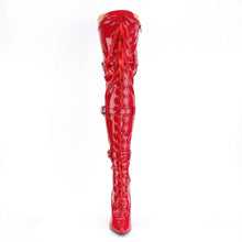 Cargar imagen en el visor de la galería, Tacones Pleaser SEDUCE-3028 Rojo Str Charol