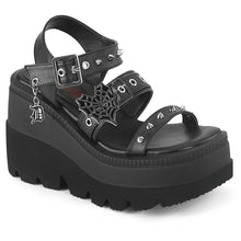 Cargar imagen en el visor de la galería, Sandalias Demonia SHAKER-13 Negro Piel vegana