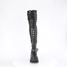 Load image into Gallery viewer, Botas (Over the Knee) Demonia SHAKER-325 Negro Piel vegana